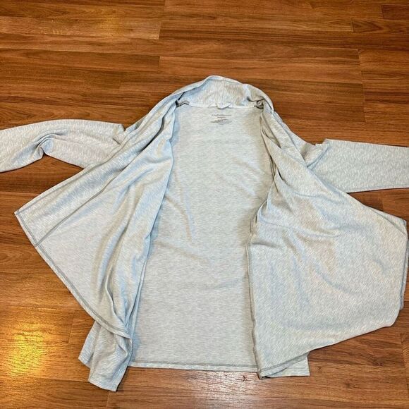 Croft and Barrow Light Gray Open Front Cardigan Sweater Women size Large - Picture 6 of 11
